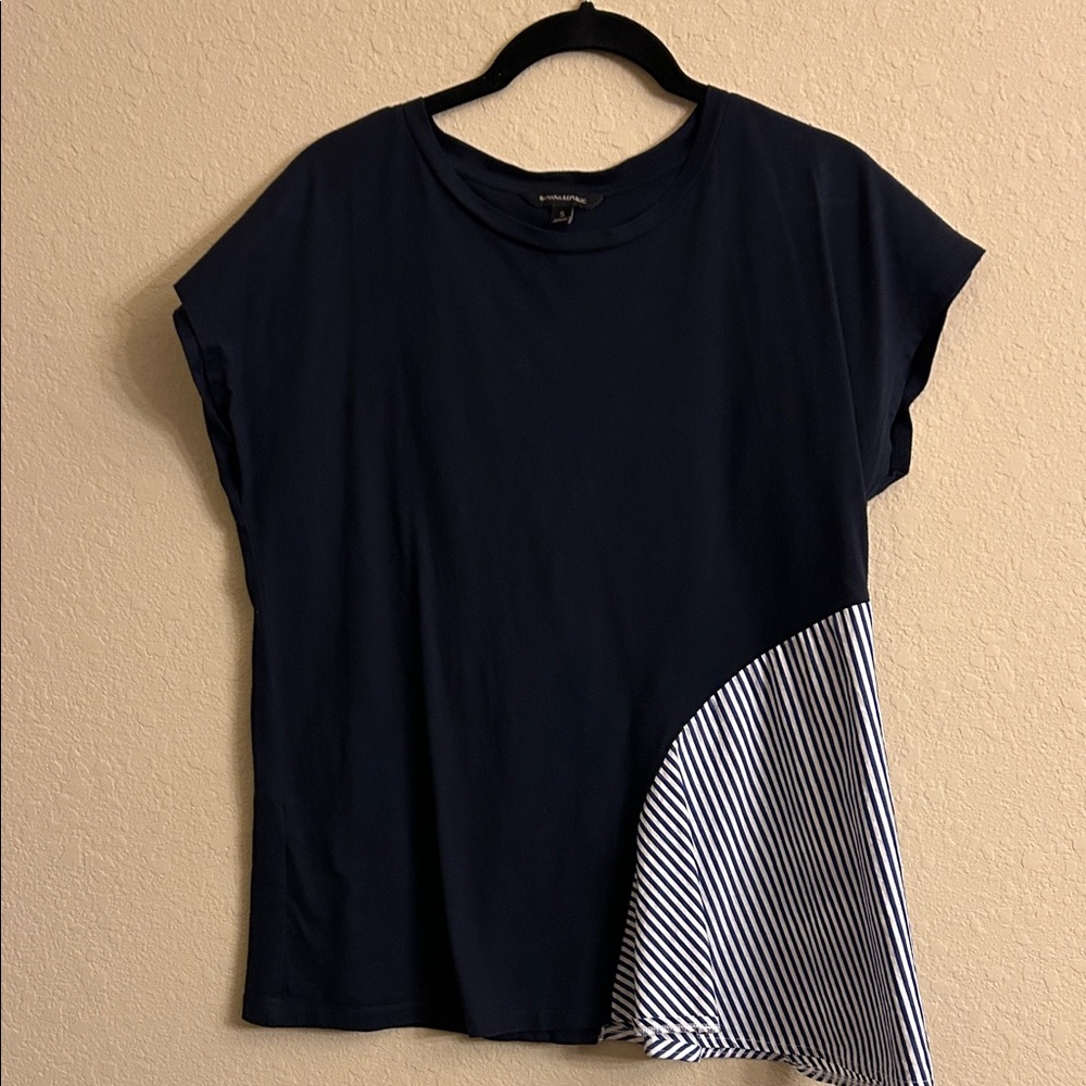 Banana Republic Tunic Top Striped Swing Fit Sleeveless Women’s Size S
